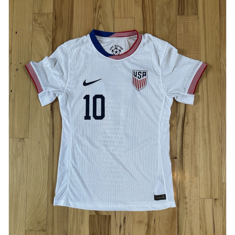 Nike USA Home Pulisic #10 Jersey Kit 24-25 Women's MEDIUM USWNT World Cup